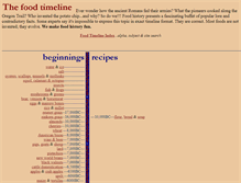 Tablet Screenshot of foodtimeline.org